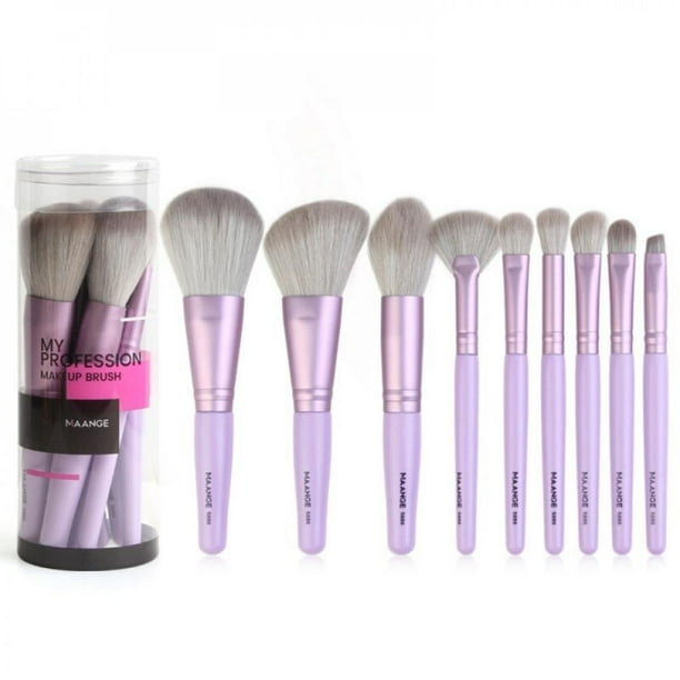 [Big Save!]9 PCS Makeup Brush Set,Premium Synthetic Foundation Powder
