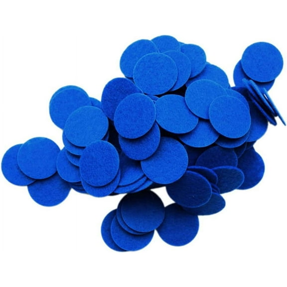 Playfully Ever After 1.5 Inch Blue 94pc Stiff Felt Circles