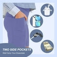 thumbnail image 6 of Biker Shorts Women with Pockets - 3"/5"/8" High Waisted Workout Spandex Tummy Control Gym Running Yoga Shorts, 6 of 8