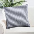 thumbnail image 5 of Laddha Home Designs 22" Gray and Cream Striped Square Throw Pillow, 5 of 5