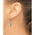 thumbnail image 4 of Titanium Polished Cz Leverback Earrings (35 X 14) Made In China tbe101, 4 of 5