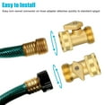 thumbnail image 5 of EEEkit 2pcs Heavy Duty Brass Garden Hose Shut Off Valve, 3/4" Garden Hose Connector with Extra Pressure Washer, 5 of 9