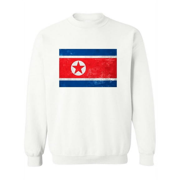 North Korean Flag Design Sweatshirt Women -Image by Shutterstock, Female x-Large