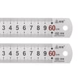 thumbnail image 1 of Unique Bargains 2pack Stainless Steel Ruler, 24" Metal Rulers 1.14" Wide Inch and Metric Graduation, 1 of 7