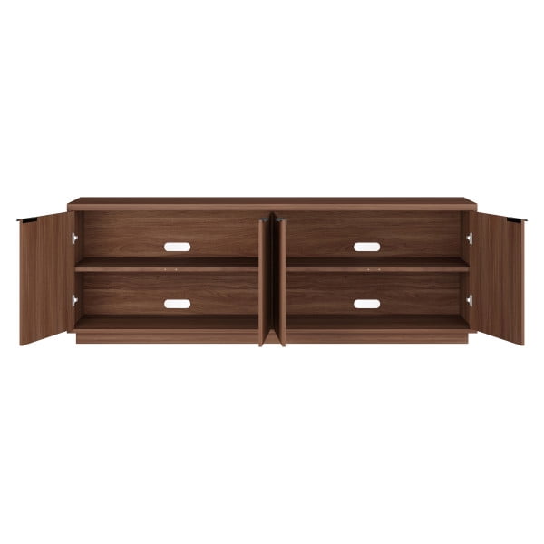 Mansfield Rectangular TV Stand for TV's up to 78" in Satin Walnut