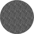 thumbnail image 1 of Ahgly Company Machine Washable Indoor Round Transitional Sonic Silver Gray Area Rugs, 4' Round, 1 of 7