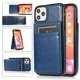 thumbnail image 4 of Asuwish Screen Protector Included PU Leather Soft Shell Wallet Cell Phone Case with Screen Protector for iPhone 12 Pro Max, Blue, 4 of 9