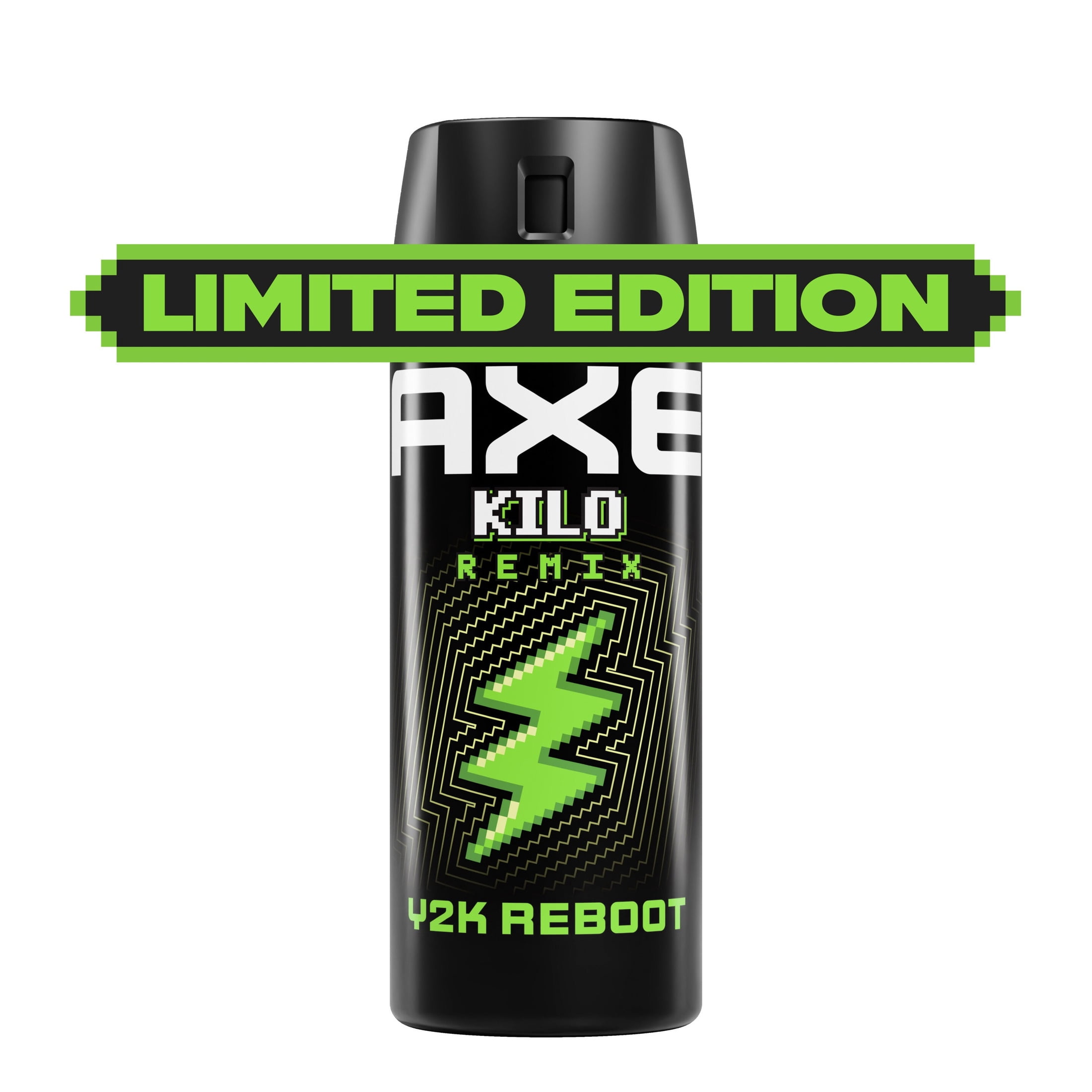 AXE Y2K Reboot Underarm Deodorant Body Spray Kilo Remix For Men & 48H Freshness, Kilo Remix, With Aluminum Free Formula, 2.9 oz