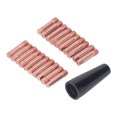 thumbnail image 1 of Gasless Nozzle,  Electrical Conductivity Durable 21Pcs Gasless Nozzle Contact Tip 0.8mm Easy Installation  For Working, 1 of 8
