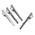 thumbnail image 4 of Clip de corbata de plata Zulema para hombres 4pcs, 4 of 6