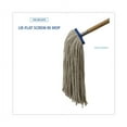 thumbnail image 3 of Cut-End Lie-Flat Wet Mop Head, Cotton, 24oz, White | Bundle of 10 Each, 3 of 8