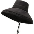 thumbnail image 3 of CoCopeaunts Large Bucket Hats Wide Brim Suncreen Basin Hat for Women Foldable Outdoor Travel Adjustable Chin Strap Fisherman Hat, 3 of 8