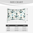 thumbnail image 4 of Daiia Anchors And Shells Bedding Waterproof Pillow Protector Zippered Queen – Bed Bug Proof Pillow Encasement-14"x20", 4 of 6