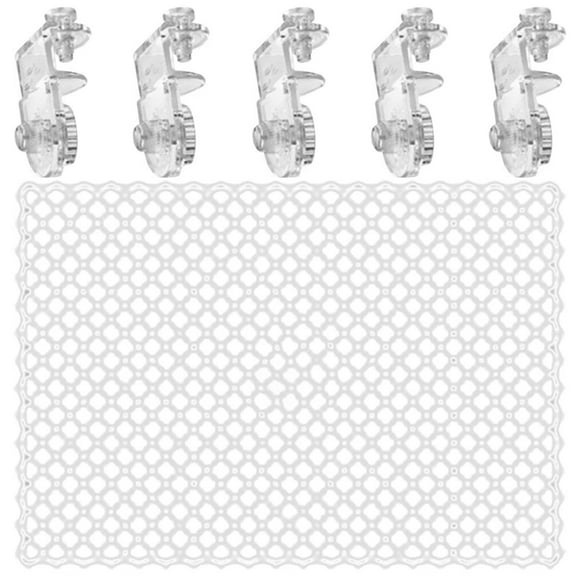 Clear Aquarium Covers with 5 Clip Prevents Fish Leaping Easy to Reusable Design