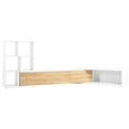 thumbnail image 6 of Extendable Tv Stand For 110" Tvs, 3 Tier Bookshelves, Adjustable White Entertainment Center With Storage Cabinets Living Room Cabinet To 126'', & Wood, Area, 6 of 6