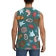 thumbnail image 4 of Balery cute Skull organ Camisetas sin mangas para hombre, absorbe la humedad y protege contra el mal olor.-3X-Large, 4 of 7