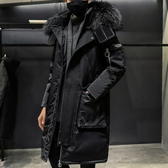 Supreme Men's Fur Collar Car Coat Black, from StockX - Walmart.com
