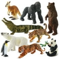 thumbnail image 1 of Figura de animales de juguete Zippytots Zoo, 9 unidades para niños de 3 a 5 años, 1 of 8
