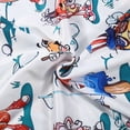 thumbnail image 7 of Polo Shirts for Men Hot Dog Print Button Up Collar Summer Lapel Retro Short Sleeve Graphic Golf Blue T Shirts for Man, 7 of 7