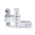 thumbnail image 1 of 2'' Receiver 6'' Drop/Rise Adjustable Trailer Tow Hitch Dual Ball W/Lock 10000lb ,Weatherproof Double Locking Hitch Pin, 1 of 7