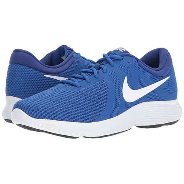 Nike - Nike REVOLUTION 4 Mens Blue White Athletic Running Shoes ...