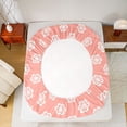 thumbnail image 5 of Homewish Kawaii Cherry Blossoms Bed Sheets, Flower Floral King Sheets, Princess Cute Cartoon Lightweight Room Decor, 4pcs, 5 of 7
