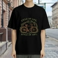 thumbnail image 3 of Cycle Of Life Style Of Art, Bicycle Print, T Shirt for Men, Vintage Graphic Tees Men, 23806956,3XL, 3 of 8