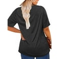 thumbnail image 4 of XCHQRTI Pumpkin Plus Size Women Tshirt Its Fall Yall Thanksgiving Short Sleeve Graphic Tees, 4 of 8