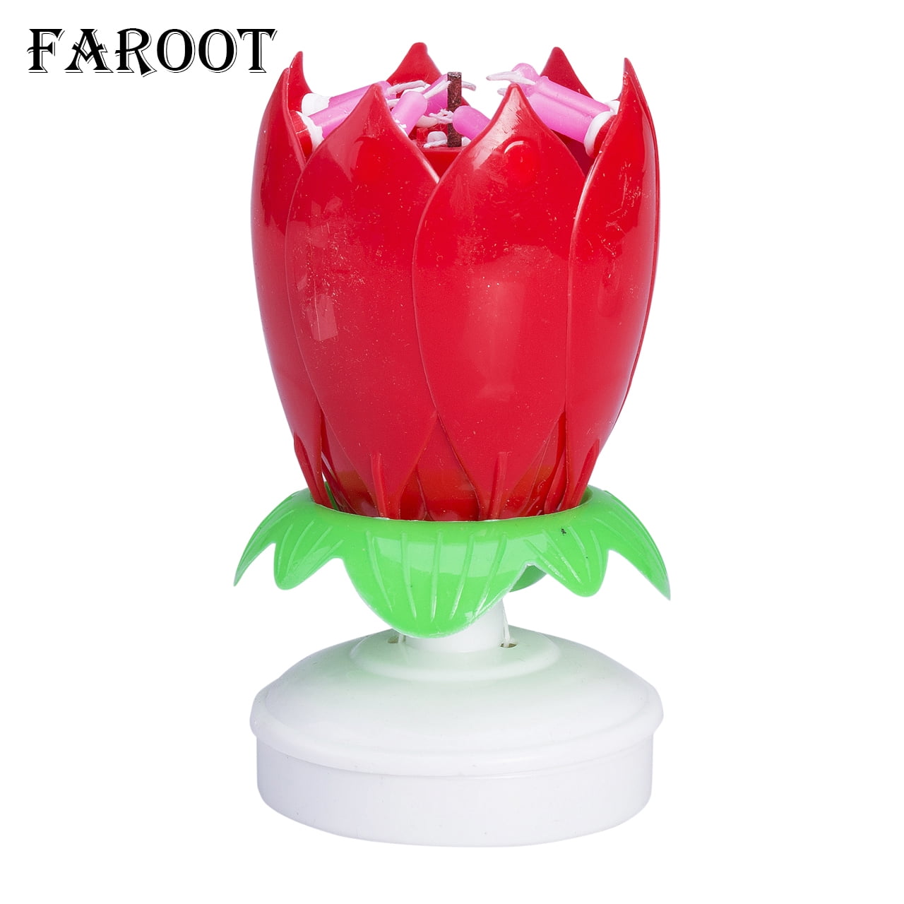 Romantic Lotus Birthday Candles, Daily Art Flower Shape Decorative