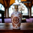 thumbnail image 5 of Marble Decorative Handmade Painted Flower Vase Pot Artifact Home Accent Decor Art Object Souvenirs Wedding Favors Size: H-15 x W-7 x L-7 cm, 5 of 9
