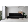thumbnail image 2 of Sofá Cama Reclinable EL BAZAR STORE Vegas Lino Negro Moderno abotonado 3 Posiciones, 2 of 6