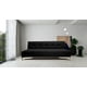 thumbnail image 2 of Sofá Cama Reclinable EL BAZAR STORE Vegas Lino Negro Moderno abotonado 3 Posiciones, 2 of 6