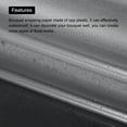 thumbnail image 3 of Unique Bargains 10 Pcs Flower Wrapping Paper Black Edge Clear Waterproof Bouquet Wrapping Paper for DIY Crafts 23x23 Inch, 3 of 5