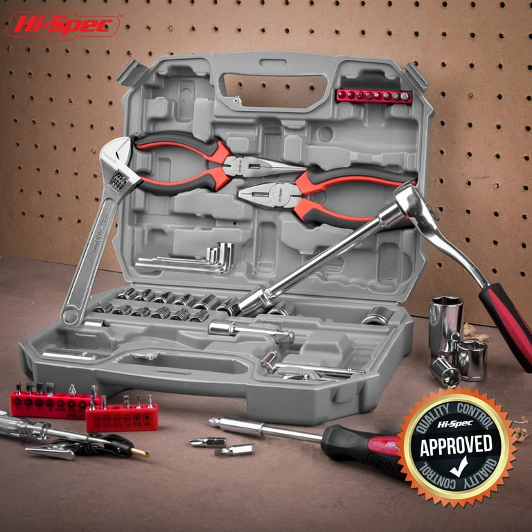 Hi-Spec Tools 67pc SAE Auto Mechanics Hand Tool Kit, Car