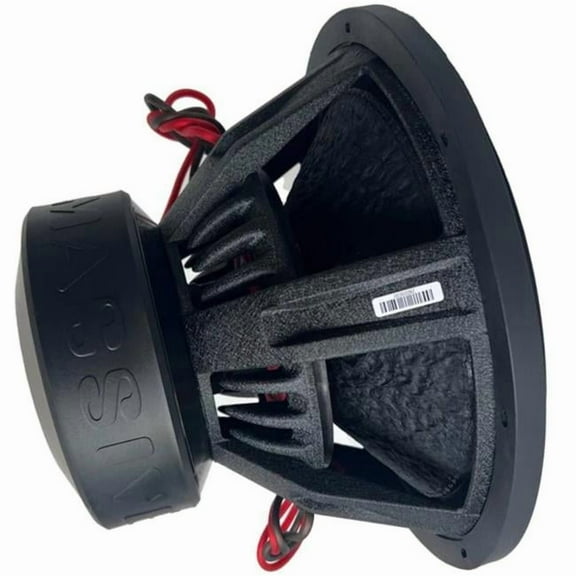 Massive Audio H154X 15 in. 2000W RMS 3 in. Dual 4-Ohm Voice Coil Mega Subwoofer - Black