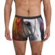 thumbnail image 1 of Balery Colorful Haired White Horse Calzoncillos bóxer para hombre, ropa interior de algodón suave y transpirable con cinturilla de nailon-Large, 1 of 5