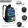 thumbnail image 5 of Uourmeti Salamander Starry Sky Pattern Backpack for Students, 17 Inch Smooth Zipper Trendy School Backpack for Tourism Work, 5 of 6