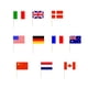 thumbnail image 1 of EeaseMX 50 palillos de bandera nacional, palillos de dientes, palitos de cóctel, sándwiches, frutas, pasteles, cupcakes, suministros para fiestas (estilo mixto), 1 of 7