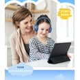 thumbnail image 5 of Upgrade USB Type C Kids Headphone for School, 94dB Safe Volume Limited, HD Stereo Sound, Foldable Lightweight On-Ear Headphones for Boys/Girls/Students/Tablet/Travel-Blue, 5 of 7