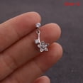 thumbnail image 1 of POINTERTECK Crystal Rhinestone Flower Cross Ear Helix Cartilage Body Piercing Earrings Studs, 1 of 6