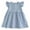 Blue, variant on SUYOLL Children Girls Dresses Clothing Summer Checkered Dress with Flared Sleeves Sweet Adorable Dress Classic Versatile Skirt