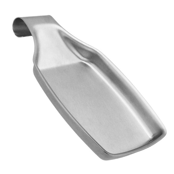 HomeLife Stainless Steel Kitchen Spoon Rest Heat Resistant Utensil Spatula Holder Tray