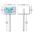 thumbnail image 6 of Eveokoki Flip Flop Zone Aluminum Sign Funny Pool Signs With Stake Beach House Decor Vintage Pool Tropical Beach Patio Decoration 12"x8" Beach Signs for Home Decor, 6 of 6