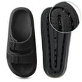 thumbnail image 6 of Ecetana Slides Sandals for Women Cloud Slides Pillow House Sandals Non-slip Shower Shoes, 6 of 8