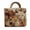 A, variant on Cow Print Travel Bag, Canvas Highland Cow Pattern Storage Bag, Durable Polyester Suitcase for School Camping Vacation, Cute Animal Luggage