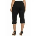 thumbnail image 2 of Jack David/Kim Rogers Elastic Waist Pull On Womens PLUS SIZE CAPRI, 2 of 2