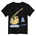 thumbnail image 4 of Gubotare Boys Graphic Tees Toddler Baby Boys Tops Cartoon Dinosaur Print Tees Kids Cotton Clothes Summer Short Sleeves T-Shirts Sizes 3-4T (Black,3-4 Years), 4 of 4