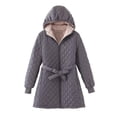 thumbnail image 1 of FAIWAD Lightweight Puffer Jacket for Womens Long Sleeve Solid Color Pockets Coat Winter Zipper Quilted Jacket, 1 of 7