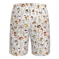 thumbnail image 6 of Kdxio Mushrooms And Butterflies Pattern Mens Casual Shorts - Drawstring Summer Beach Sports Shorts for Men, 6 of 9