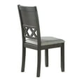 thumbnail image 2 of Natali 6 Piece Dining Set with Table 4 Chairs and Bench Foam Filled Gray, 2 of 6